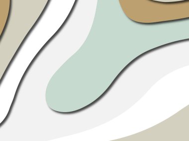 Renkli oyma sanat. Kağıt arka plan şekilleri kesim kağıdı ile kesin. İş sunumları, el ilanları, afişler, davetler için şablon tasarım düzen