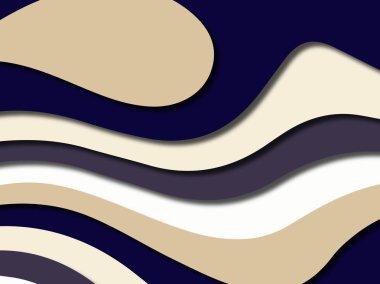 Renkli oyma sanat. Kağıt arka plan şekilleri kesim kağıdı ile kesin. İş sunumları, el ilanları, afişler, davetler için şablon tasarım düzen