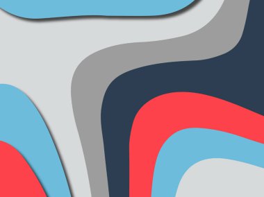 Renkli oyma sanat. Kağıt arka plan şekilleri kesim kağıdı ile kesin. İş sunumları, el ilanları, afişler, davetler için şablon tasarım düzen