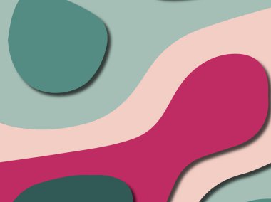 Renkli oyma sanat. Kağıt arka plan şekilleri kesim kağıdı ile kesin. İş sunumları, el ilanları, afişler, davetler için şablon tasarım düzen