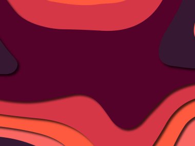 Renkli oyma sanat. Kağıt arka plan şekilleri kesim kağıdı ile kesin. İş sunumları, el ilanları, afişler, davetler için şablon tasarım düzen