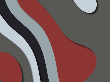 Renkli oyma sanat. Kağıt arka plan şekilleri kesim kağıdı ile kesin. İş sunumları, el ilanları, afişler, davetler için şablon tasarım düzen