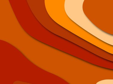 Renkli oyma sanat. Kağıt arka plan şekilleri kesim kağıdı ile kesin. İş sunumları, el ilanları, afişler, davetler için şablon tasarım düzen