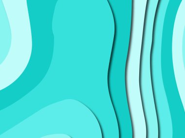 Renkli oyma sanat. Kağıt arka plan şekilleri kesim kağıdı ile kesin. İş sunumları, el ilanları, afişler, davetler için şablon tasarım düzen