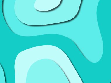 Renkli oyma sanat. Kağıt arka plan şekilleri kesim kağıdı ile kesin. İş sunumları, el ilanları, afişler, davetler için şablon tasarım düzen