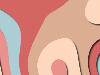 Renkli oyma sanat. Kağıt arka plan şekilleri kesim kağıdı ile kesin. İş sunumları, el ilanları, afişler, davetler için şablon tasarım düzen