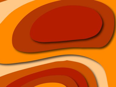 Renkli oyma sanat. Kağıt arka plan şekilleri kesim kağıdı ile kesin. İş sunumları, el ilanları, afişler, davetler için şablon tasarım düzen