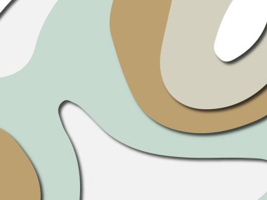 Renkli oyma sanat. Kağıt arka plan şekilleri kesim kağıdı ile kesin. İş sunumları, el ilanları, afişler, davetler için şablon tasarım düzen