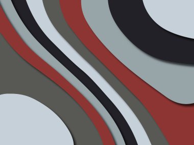 Renkli oyma sanat. Kağıt arka plan şekilleri kesim kağıdı ile kesin. İş sunumları, el ilanları, afişler, davetler için şablon tasarım düzen