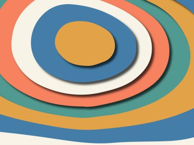 Renkli oyma sanat. Kağıt arka plan şekilleri kesim kağıdı ile kesin. İş sunumları, el ilanları, afişler, davetler için şablon tasarım düzen