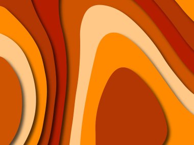 Renkli oyma sanat. Kağıt arka plan şekilleri kesim kağıdı ile kesin. İş sunumları, el ilanları, afişler, davetler için şablon tasarım düzen