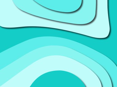 Renkli oyma sanat. Kağıt arka plan şekilleri kesim kağıdı ile kesin. İş sunumları, el ilanları, afişler, davetler için şablon tasarım düzen