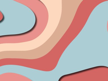 Renkli oyma sanat. Kağıt arka plan şekilleri kesim kağıdı ile kesin. İş sunumları, el ilanları, afişler, davetler için şablon tasarım düzen