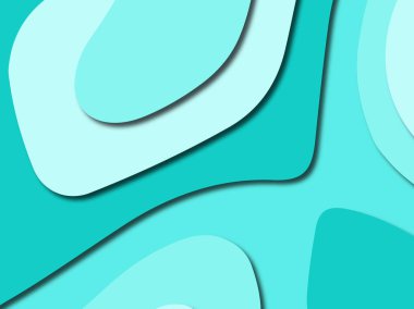 Renkli oyma sanat. Kağıt arka plan şekilleri kesim kağıdı ile kesin. İş sunumları, el ilanları, afişler, davetler için şablon tasarım düzen