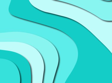 Renkli oyma sanat. Kağıt arka plan şekilleri kesim kağıdı ile kesin. İş sunumları, el ilanları, afişler, davetler için şablon tasarım düzen