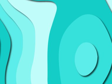 Renkli oyma sanat. Kağıt arka plan şekilleri kesim kağıdı ile kesin. İş sunumları, el ilanları, afişler, davetler için şablon tasarım düzen