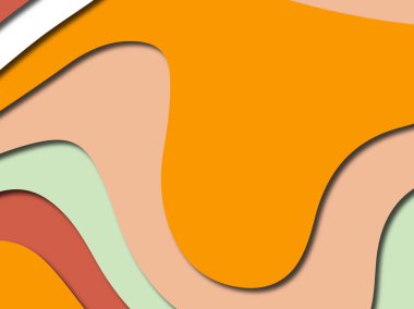 Renkli oyma sanat. Kağıt arka plan şekilleri kesim kağıdı ile kesin. İş sunumları, el ilanları, afişler, davetler için şablon tasarım düzen