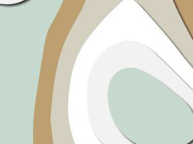 Renkli oyma sanat. Kağıt arka plan şekilleri kesim kağıdı ile kesin. İş sunumları, el ilanları, afişler, davetler için şablon tasarım düzen