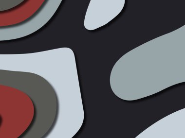 Renkli oyma sanat. Kağıt arka plan şekilleri kesim kağıdı ile kesin. İş sunumları, el ilanları, afişler, davetler için şablon tasarım düzen