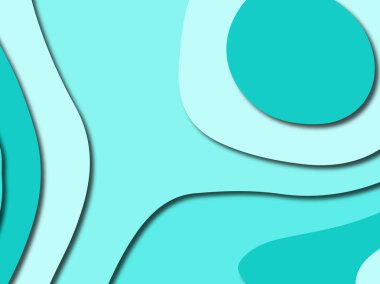 Renkli oyma sanat. Kağıt arka plan şekilleri kesim kağıdı ile kesin. İş sunumları, el ilanları, afişler, davetler için şablon tasarım düzen