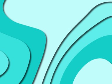 Renkli oyma sanat. Kağıt arka plan şekilleri kesim kağıdı ile kesin. İş sunumları, el ilanları, afişler, davetler için şablon tasarım düzen