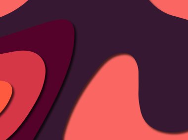 Renkli oyma sanat. Kağıt arka plan şekilleri kesim kağıdı ile kesin. İş sunumları, el ilanları, afişler, davetler için şablon tasarım düzen