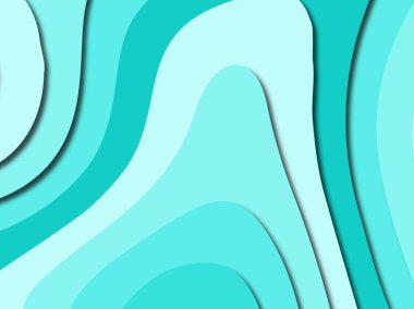 Renkli oyma sanat. Kağıt arka plan şekilleri kesim kağıdı ile kesin. İş sunumları, el ilanları, afişler, davetler için şablon tasarım düzen