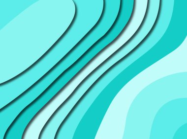 Renkli oyma sanat. Kağıt arka plan şekilleri kesim kağıdı ile kesin. İş sunumları, el ilanları, afişler, davetler için şablon tasarım düzen