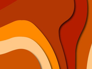 Renkli oyma sanat. Kağıt arka plan şekilleri kesim kağıdı ile kesin. İş sunumları, el ilanları, afişler, davetler için şablon tasarım düzen