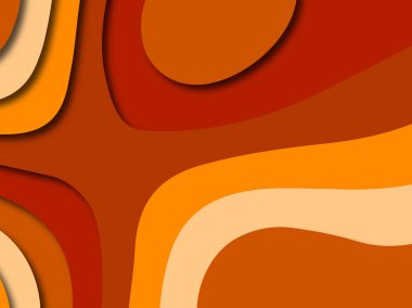 Renkli oyma sanat. Kağıt arka plan şekilleri kesim kağıdı ile kesin. İş sunumları, el ilanları, afişler, davetler için şablon tasarım düzen