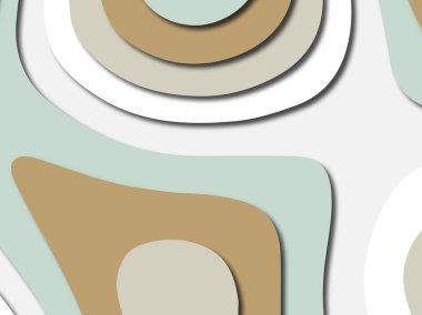 Renkli oyma sanat. Kağıt arka plan şekilleri kesim kağıdı ile kesin. İş sunumları, el ilanları, afişler, davetler için şablon tasarım düzen