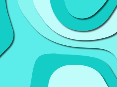 Renkli oyma sanat. Kağıt arka plan şekilleri kesim kağıdı ile kesin. İş sunumları, el ilanları, afişler, davetler için şablon tasarım düzen