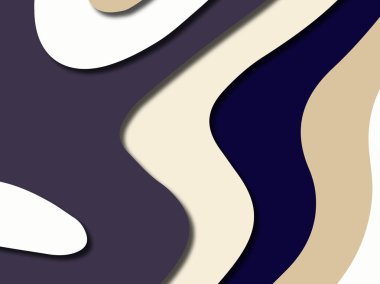 Renkli oyma sanat. Kağıt arka plan şekilleri kesim kağıdı ile kesin. İş sunumları, el ilanları, afişler, davetler için şablon tasarım düzen