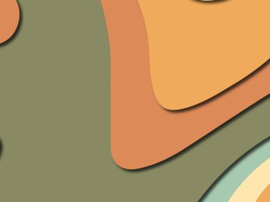 Renkli oyma sanat. Kağıt arka plan şekilleri kesim kağıdı ile kesin. İş sunumları, el ilanları, afişler, davetler için şablon tasarım düzen