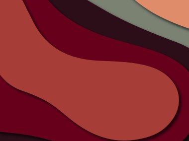 Renkli oyma sanat. Kağıt arka plan şekilleri kesim kağıdı ile kesin. İş sunumları, el ilanları, afişler, davetler için şablon tasarım düzen