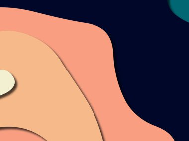 Renkli oyma sanat. Kağıt arka plan şekilleri kesim kağıdı ile kesin. İş sunumları, el ilanları, afişler, davetler için şablon tasarım düzen