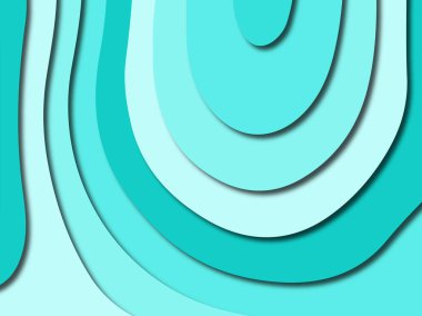 Renkli oyma sanat. Kağıt arka plan şekilleri kesim kağıdı ile kesin. İş sunumları, el ilanları, afişler, davetler için şablon tasarım düzen