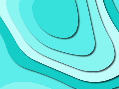 Renkli oyma sanat. Kağıt arka plan şekilleri kesim kağıdı ile kesin. İş sunumları, el ilanları, afişler, davetler için şablon tasarım düzen