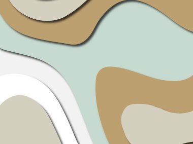 Renkli oyma sanat. Kağıt arka plan şekilleri kesim kağıdı ile kesin. İş sunumları, el ilanları, afişler, davetler için şablon tasarım düzen