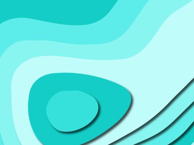 Renkli oyma sanat. Kağıt arka plan şekilleri kesim kağıdı ile kesin. İş sunumları, el ilanları, afişler, davetler için şablon tasarım düzen