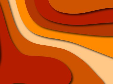 Renkli oyma sanat. Kağıt arka plan şekilleri kesim kağıdı ile kesin. İş sunumları, el ilanları, afişler, davetler için şablon tasarım düzen