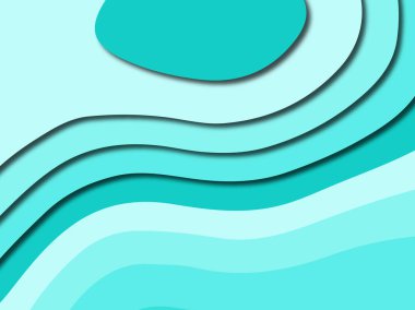 Renkli oyma sanat. Kağıt arka plan şekilleri kesim kağıdı ile kesin. İş sunumları, el ilanları, afişler, davetler için şablon tasarım düzen