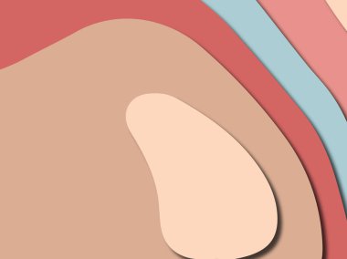 Renkli oyma sanat. Kağıt arka plan şekilleri kesim kağıdı ile kesin. İş sunumları, el ilanları, afişler, davetler için şablon tasarım düzen