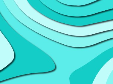 Renkli oyma sanat. Kağıt arka plan şekilleri kesim kağıdı ile kesin. İş sunumları, el ilanları, afişler, davetler için şablon tasarım düzen