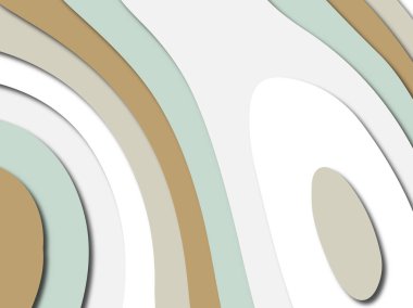 Renkli oyma sanat. Kağıt arka plan şekilleri kesim kağıdı ile kesin. İş sunumları, el ilanları, afişler, davetler için şablon tasarım düzen