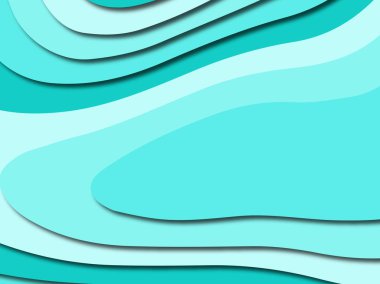 Renkli oyma sanat. Kağıt arka plan şekilleri kesim kağıdı ile kesin. İş sunumları, el ilanları, afişler, davetler için şablon tasarım düzen