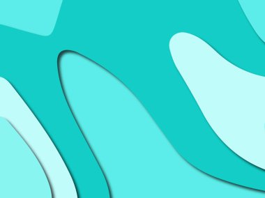 Renkli oyma sanat. Kağıt arka plan şekilleri kesim kağıdı ile kesin. İş sunumları, el ilanları, afişler, davetler için şablon tasarım düzen