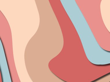 Renkli oyma sanat. Kağıt arka plan şekilleri kesim kağıdı ile kesin. İş sunumları, el ilanları, afişler, davetler için şablon tasarım düzen