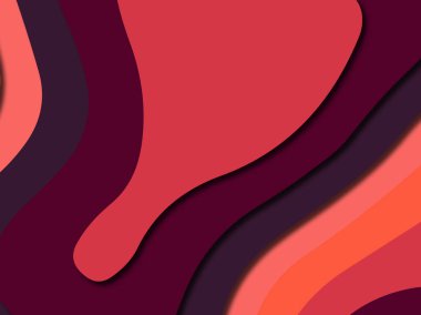 Renkli oyma sanat. Kağıt arka plan şekilleri kesim kağıdı ile kesin. İş sunumları, el ilanları, afişler, davetler için şablon tasarım düzen