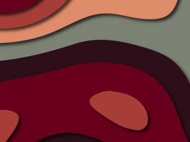 Renkli oyma sanat. Kağıt arka plan şekilleri kesim kağıdı ile kesin. İş sunumları, el ilanları, afişler, davetler için şablon tasarım düzen